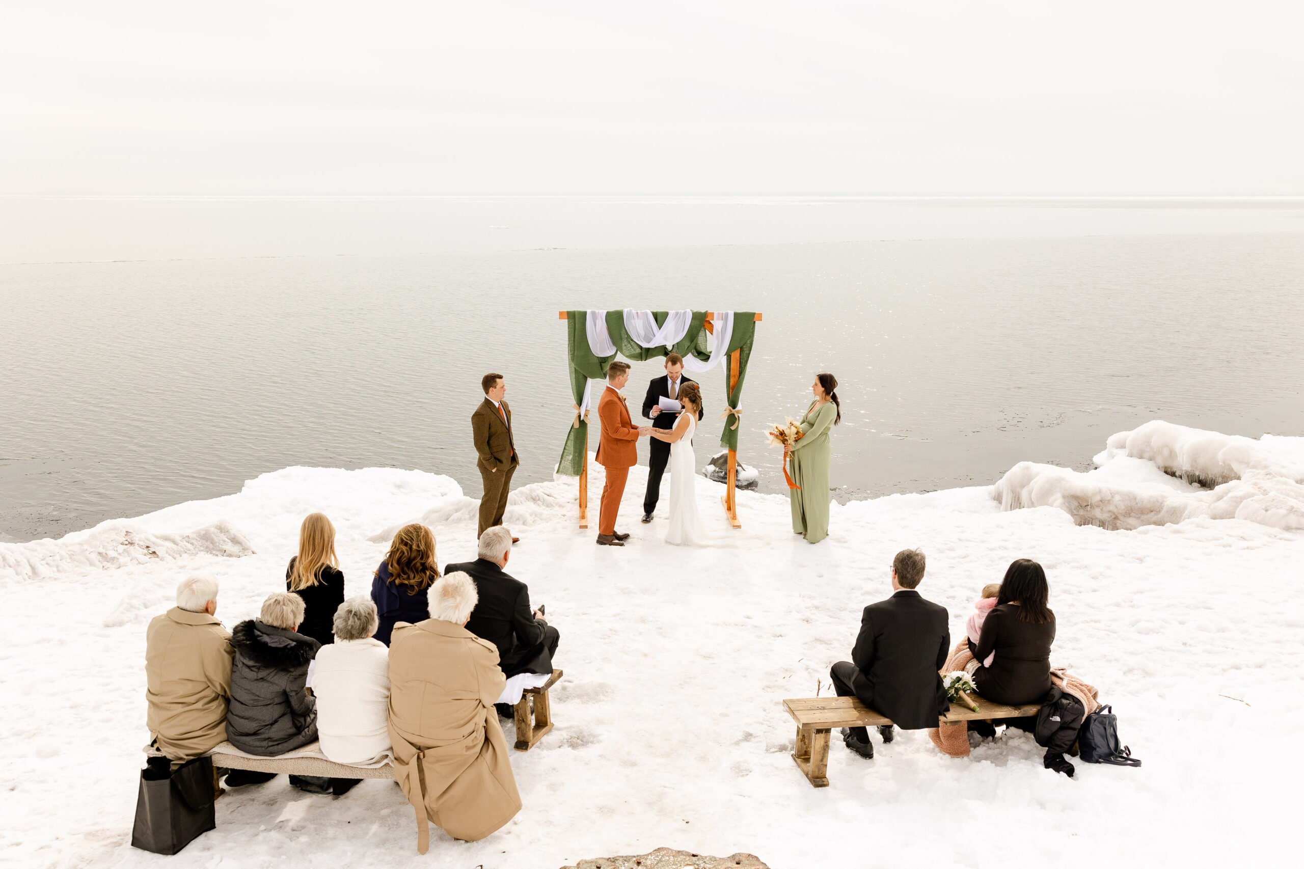 Intimate Lake Superior Wedding